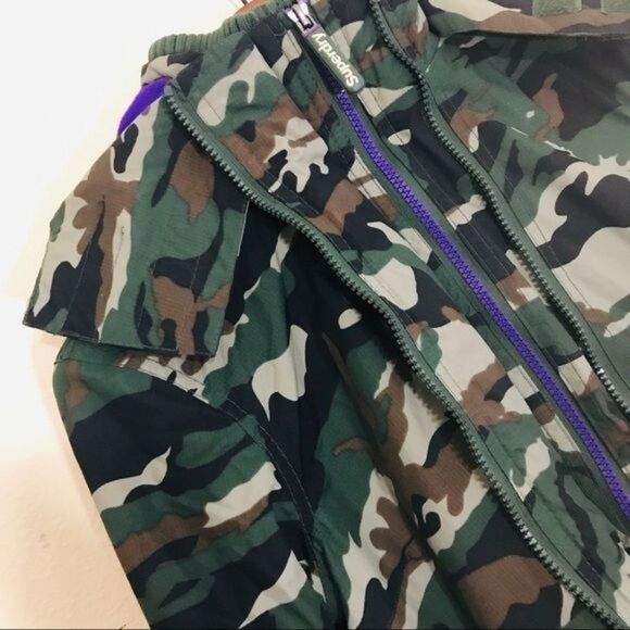 SUPERDRY Camo Print Faux Fur Professional The Parka Hooded Jacket Size XS - Picture 9 of 15